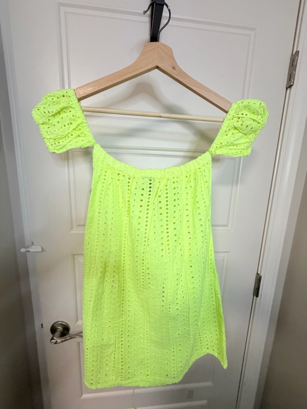 ASOS Neon Lime Eyelet Corset Mini Dress - Picture 5 of 5